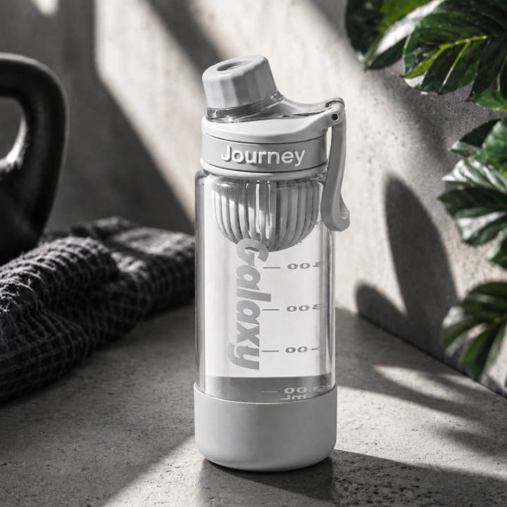 ECARLA butelka na wodę z uchwytem sportowy bidon 800ml Szary BD71SZ