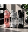 ECARLA butelka na wodę z uchwytem sportowy bidon 800ml Szary BD71SZ