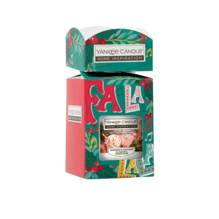 YANKEE CANDLE Home Inspiration świeca w słoiku FA LA LA LA 104g