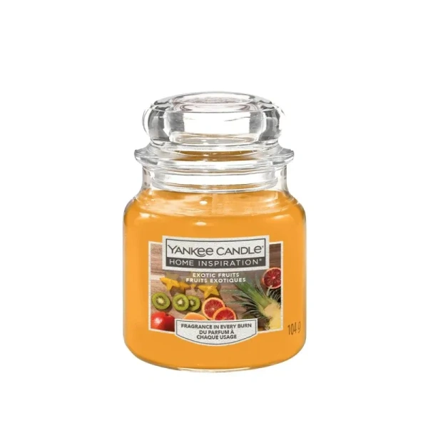 YANKEE CANDLE Home Inspiration Mała świeca w słoiku EXOTIC FRUITS 104g