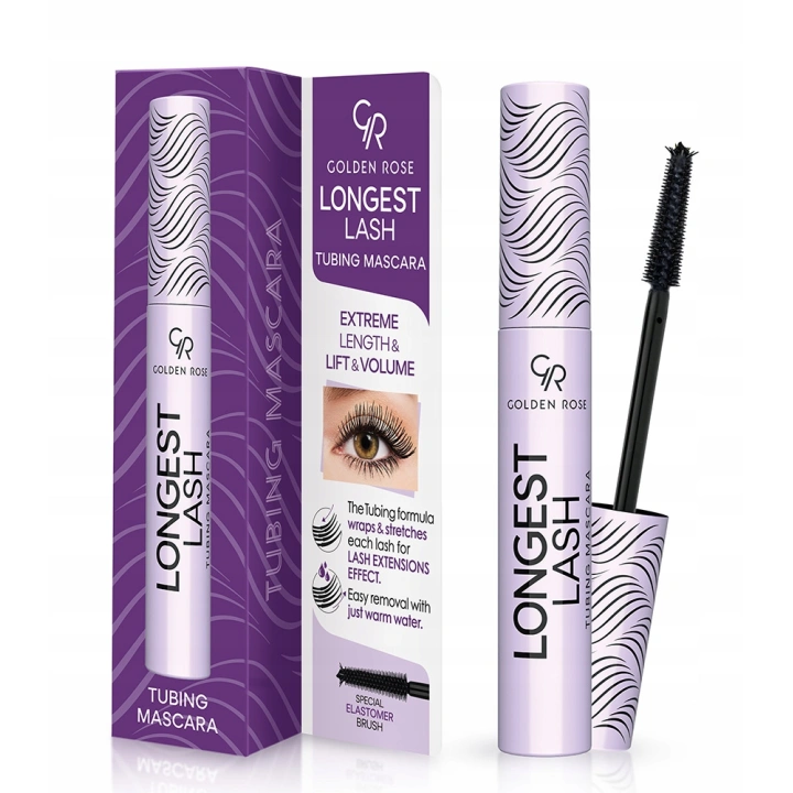 GOLDEN ROSE Longest Lash Tubing Mascara wydłużający tusz do rzęs 9ml