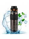 ECARLA butelka na wodę sportowy bidon z miarką 680ml Czarny BD64CZ