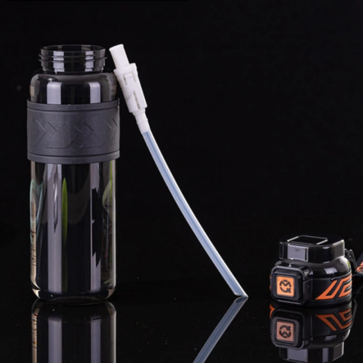 ECARLA butelka na wodę sportowy bidon z miarką 680ml Czarny BD64CZ