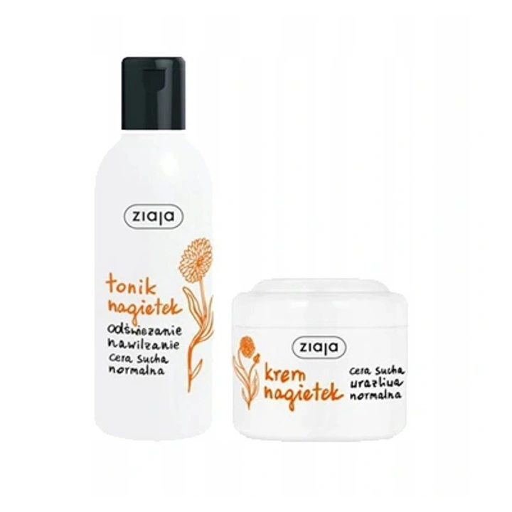 ZIAJA Nagietek zestaw krem 50ml + tonik 200ml