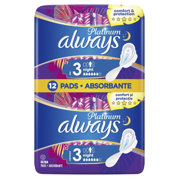 ALWAYS Platinum podpaski ze skrzydełkami Super Extra 3 12szt