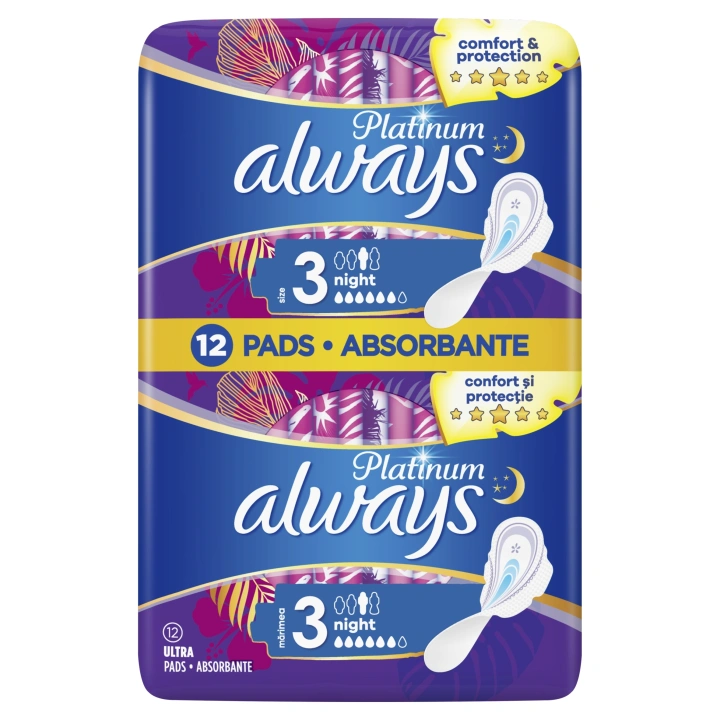 ALWAYS Platinum podpaski ze skrzydełkami Super Extra 3 12szt