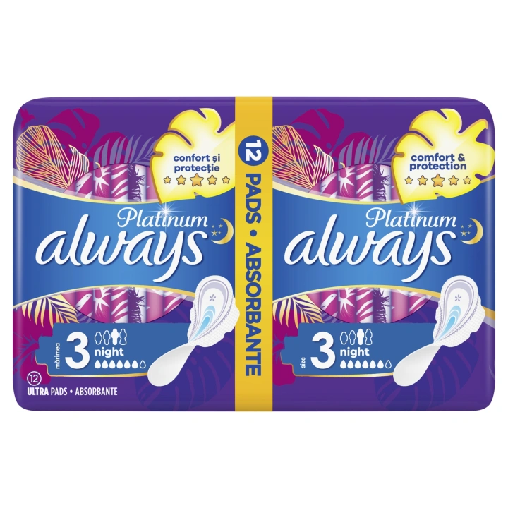 ALWAYS Platinum podpaski ze skrzydełkami Super Extra 3 12szt