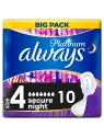 ALWAYS Platinum podpaski ze skrzydełkami Secure Night 4 10szt