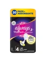 ALWAYS Platinum podpaski ze skrzydełkami Secure Night 4 20szt