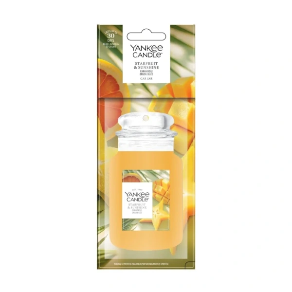 YANKEE CANDLE Car Jar Single zapach do auta STARFRUIT & SUNSHINE 15g
