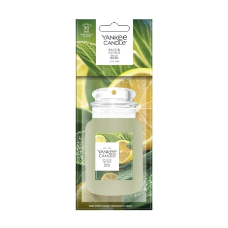 YANKEE CANDLE Car Jar Single zapach do auta SAGE & CITRUS 15g