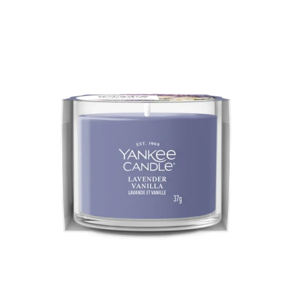 YANKEE CANDLE Signature Mini świeca w słoiku LAVENDER VANILLA 37g