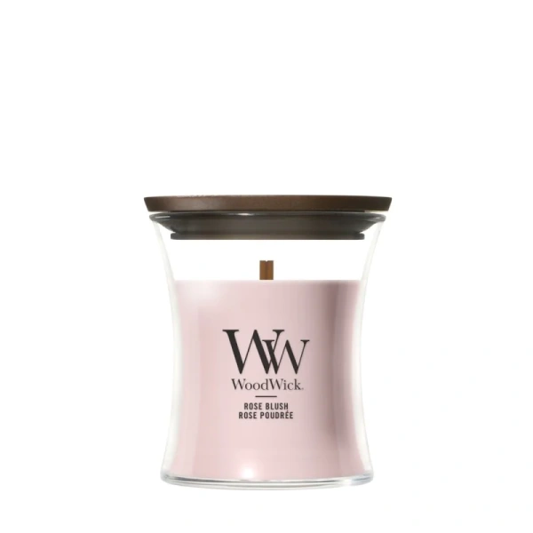 WOODWICK PlusWick mała świeca w słoiku ROSE BLUSH 85g
