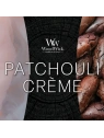 WOODWICK Pluswick średnia świeca w słoiku PATCHOULI CREME 275g
