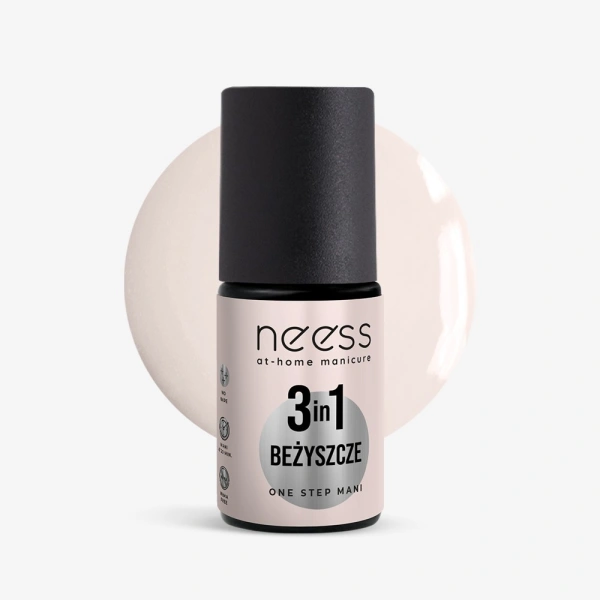 NEESS One Step Mani lakier hybrydowy 3w1 Beżyszcze 4ml