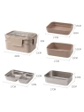 ECARLA lunch box z widelcem ze stali nierdzewnej Kremowy PJM50K
