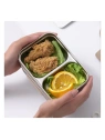 ECARLA lunch box z widelcem ze stali nierdzewnej Zielony PJM50ZIE