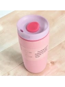 ECARLA kubek termiczny 340ml termos zamykany Różowy CUP32