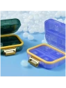 ECARLA mały organizer na leki z przegródkami 8x7x3,5cm Fioletowy CB80FIO
