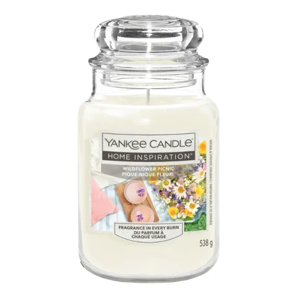 YANKEE CANDLE Home Inspiration Duża świeca w słoiku WILDFLOWER PICNIC 538g