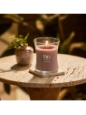 WOODWICK Pluswick średnia świeca w słoiku PATCHOULI CREME 275g