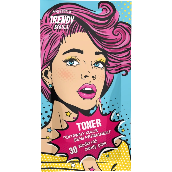 VENITA Trendy Color toner do koloryzacji włosów 30 Słodki Róż 35g