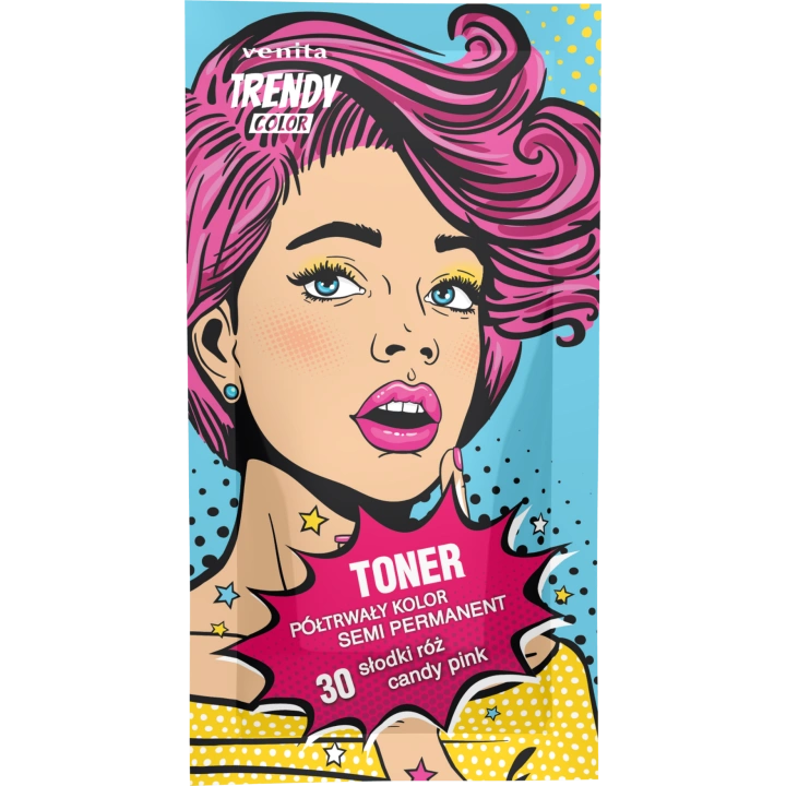 VENITA Trendy Color toner do koloryzacji włosów 30 Słodki Róż 35g