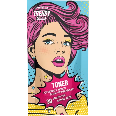 VENITA Trendy Color toner do koloryzacji włosów 30 Słodki Róż 35g