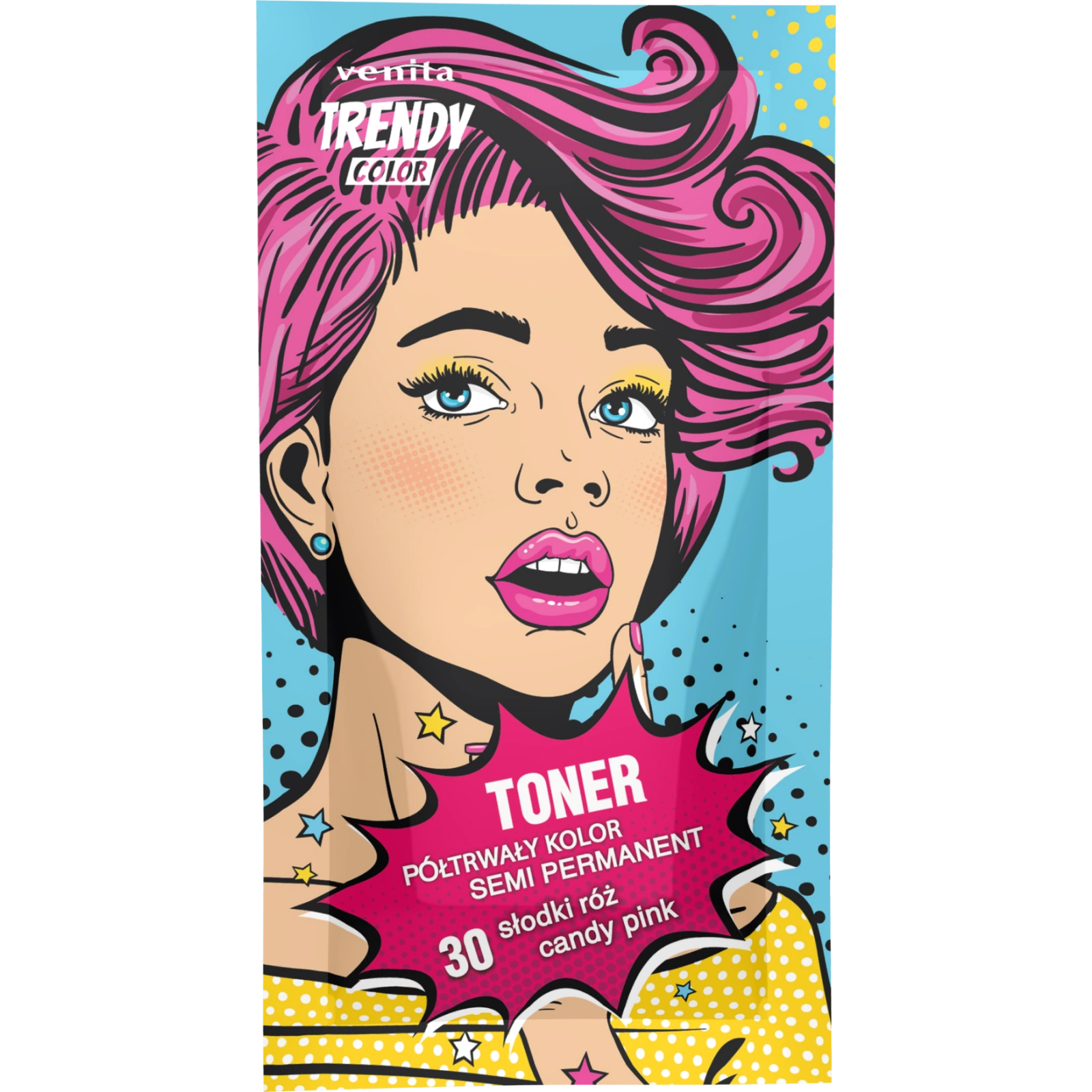 VENITA Trendy Color toner do koloryzacji włosów 30 Słodki Róż 35g