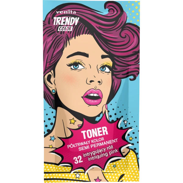 VENITA Trendy Color toner do koloryzacji włosów 32 Intrygujący Róż 35g