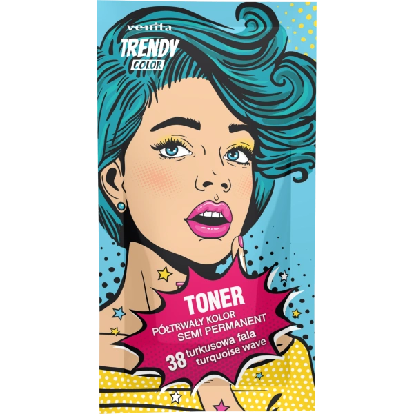 VENITA Trendy Color toner do koloryzacji włosów 38 Turkusowa Fala 35g