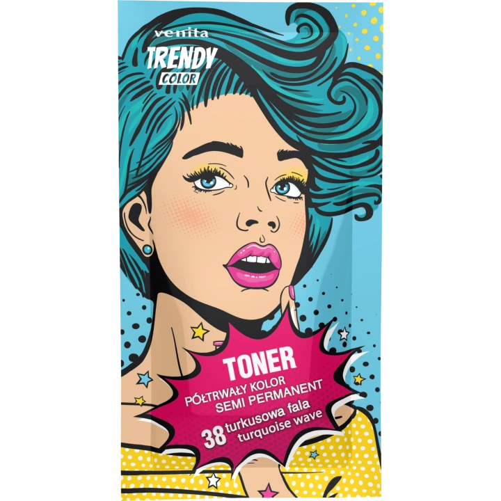 VENITA Trendy Color toner do koloryzacji włosów 38 Turkusowa Fala 35g