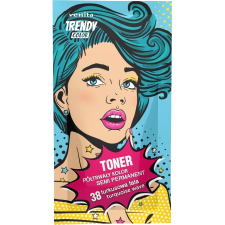 VENITA Trendy Color toner do koloryzacji włosów 38 Turkusowa Fala 35g