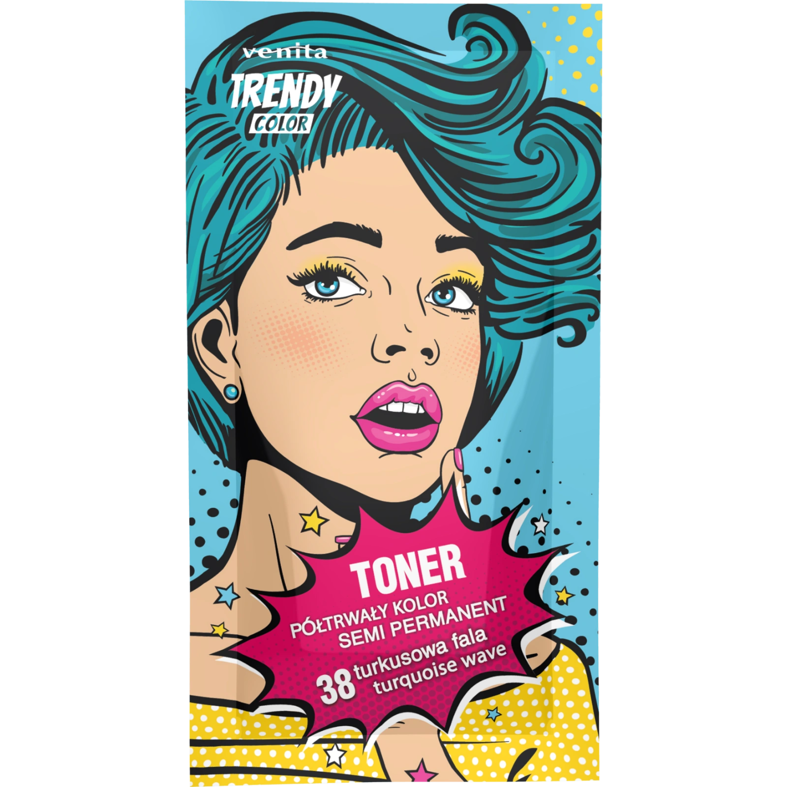 VENITA Trendy Color toner do koloryzacji włosów 38 Turkusowa Fala 35g