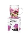 ECARLA szklanka termiczna 300ml WRZOS, HORTENSJA Różowa SZK213