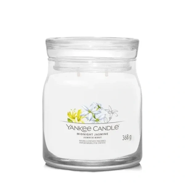 YANKEE CANDLE Signature Średnia świeca w słoiku MIDNIGHT JASMINE 368g