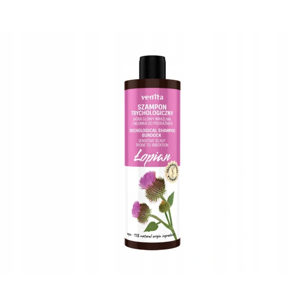 VENITA Trichological trychologiczny szampon do włosów Łopian 300ml