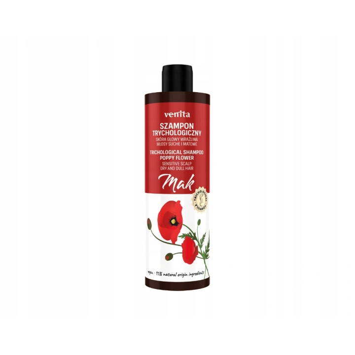 VENITA Trichological trychologiczny szampon do włosów Mak 300ml