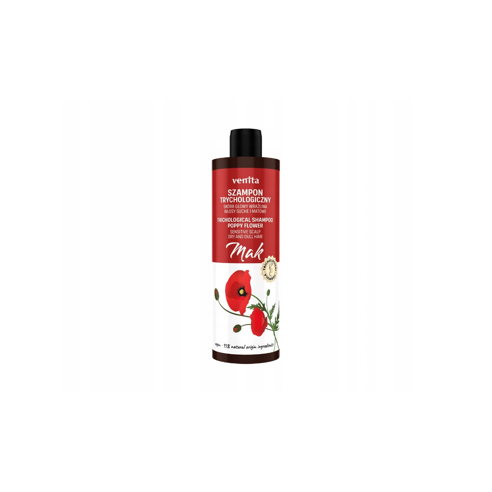VENITA Trichological trychologiczny szampon do włosów Mak 300ml