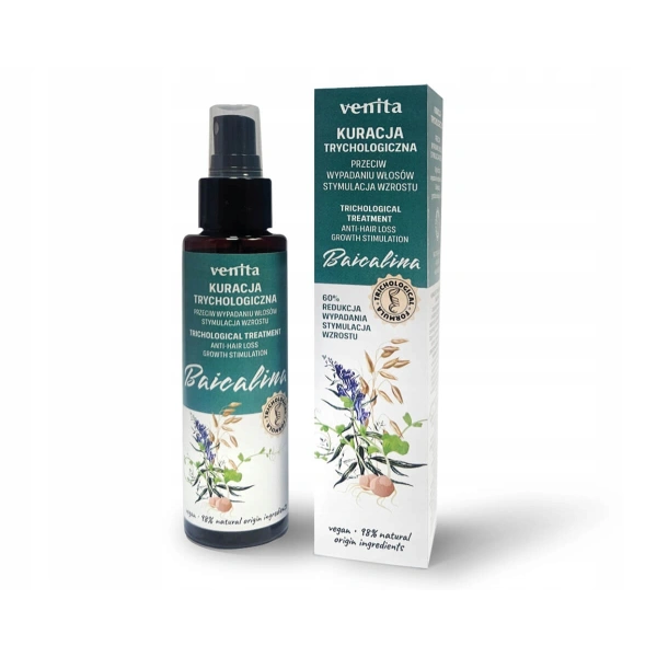 VENITA Trichological trychologiczna kuracja przeciw wypadaniu włosów Baicalina 100ml