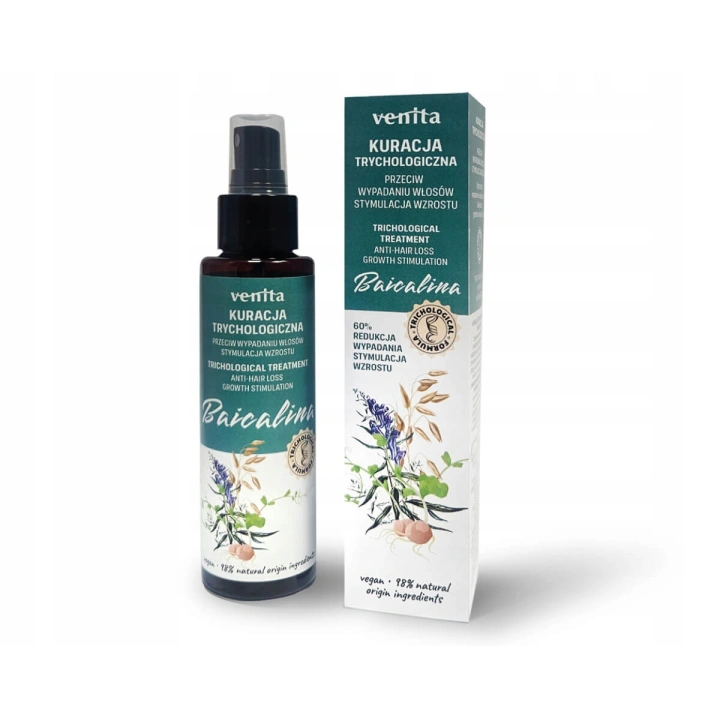 VENITA Trichological trychologiczna kuracja przeciw wypadaniu włosów Baicalina 100ml