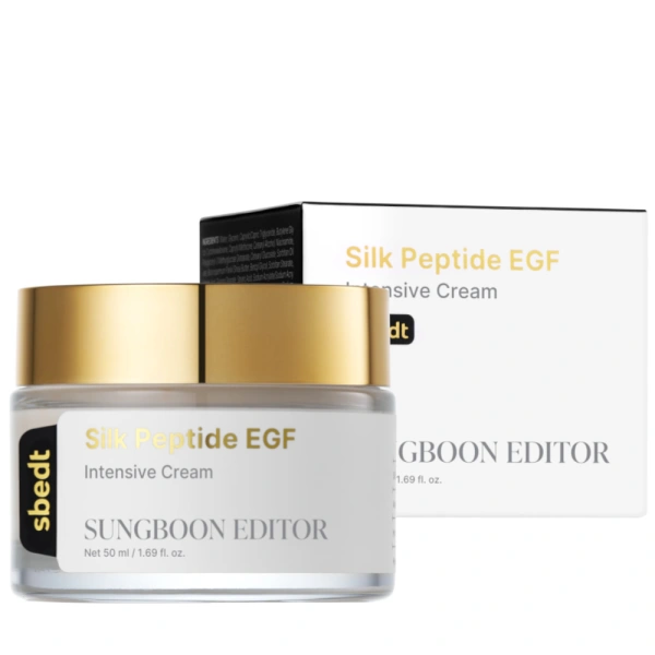 SUNGBOON EDITOR Silk Peptide koreański krem z jedwabiem i peptydami GF 50ml