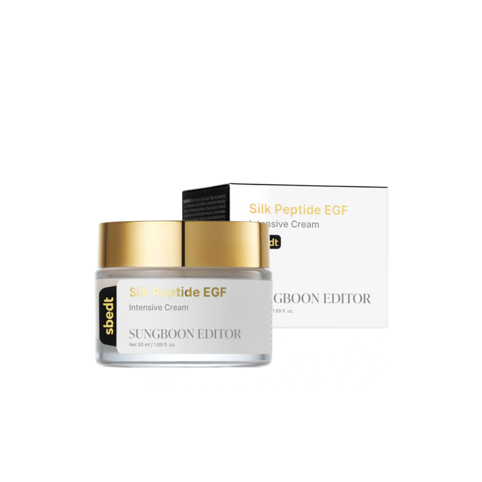 SUNGBOON EDITOR Silk Peptide koreański krem z jedwabiem i peptydami GF 50ml