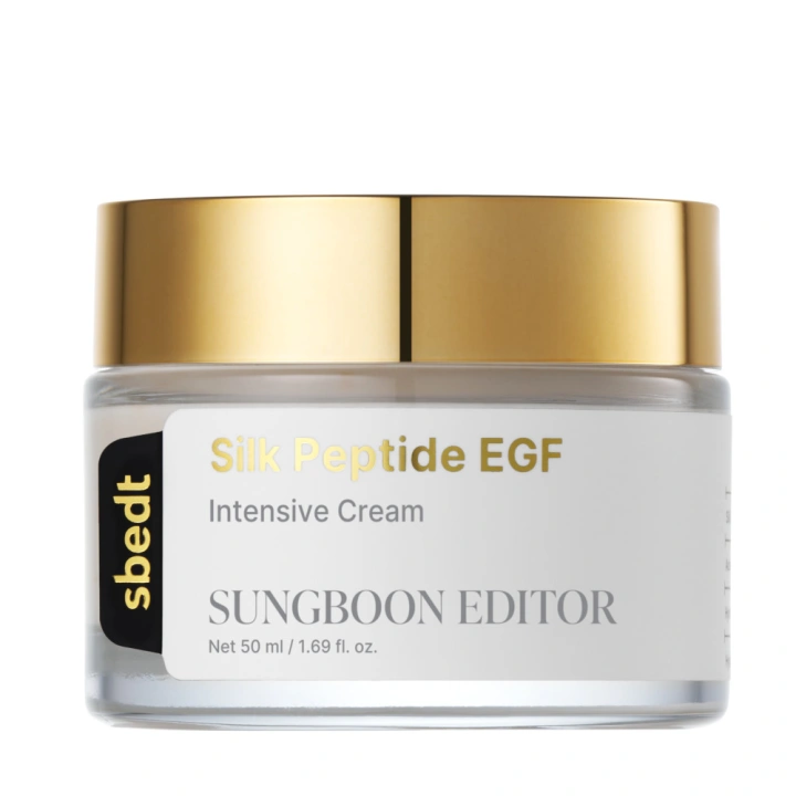 SUNGBOON EDITOR Silk Peptide koreański krem z jedwabiem i peptydami GF 50ml