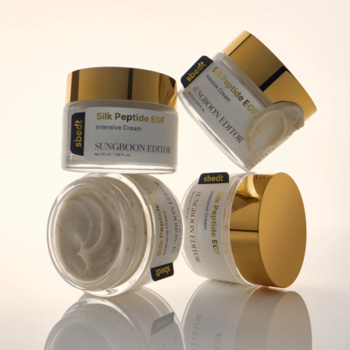 SUNGBOON EDITOR Silk Peptide koreański krem z jedwabiem i peptydami GF 50ml