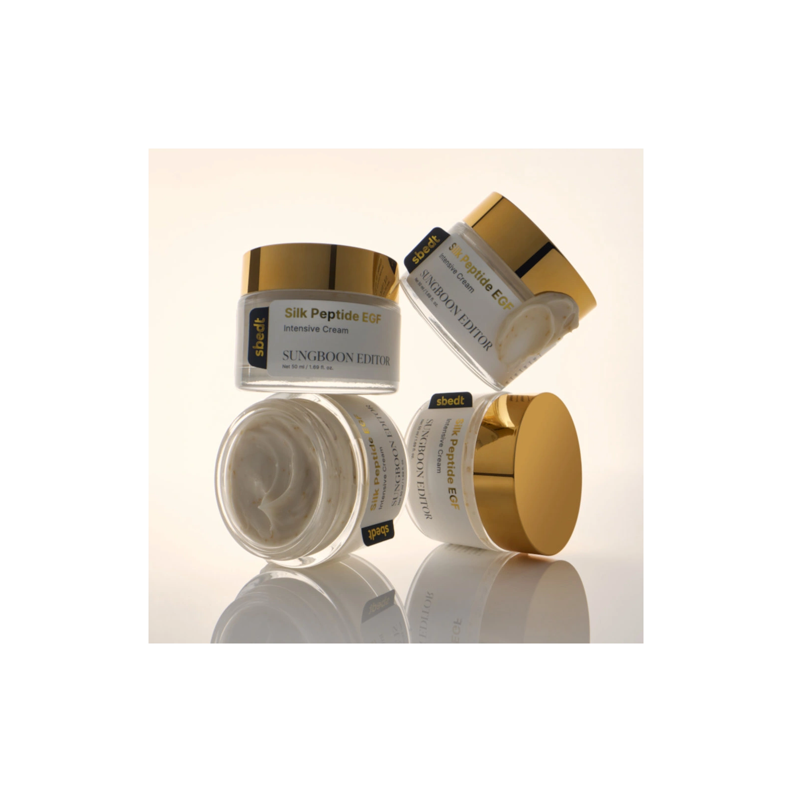 SUNGBOON EDITOR Silk Peptide koreański krem z jedwabiem i peptydami GF 50ml