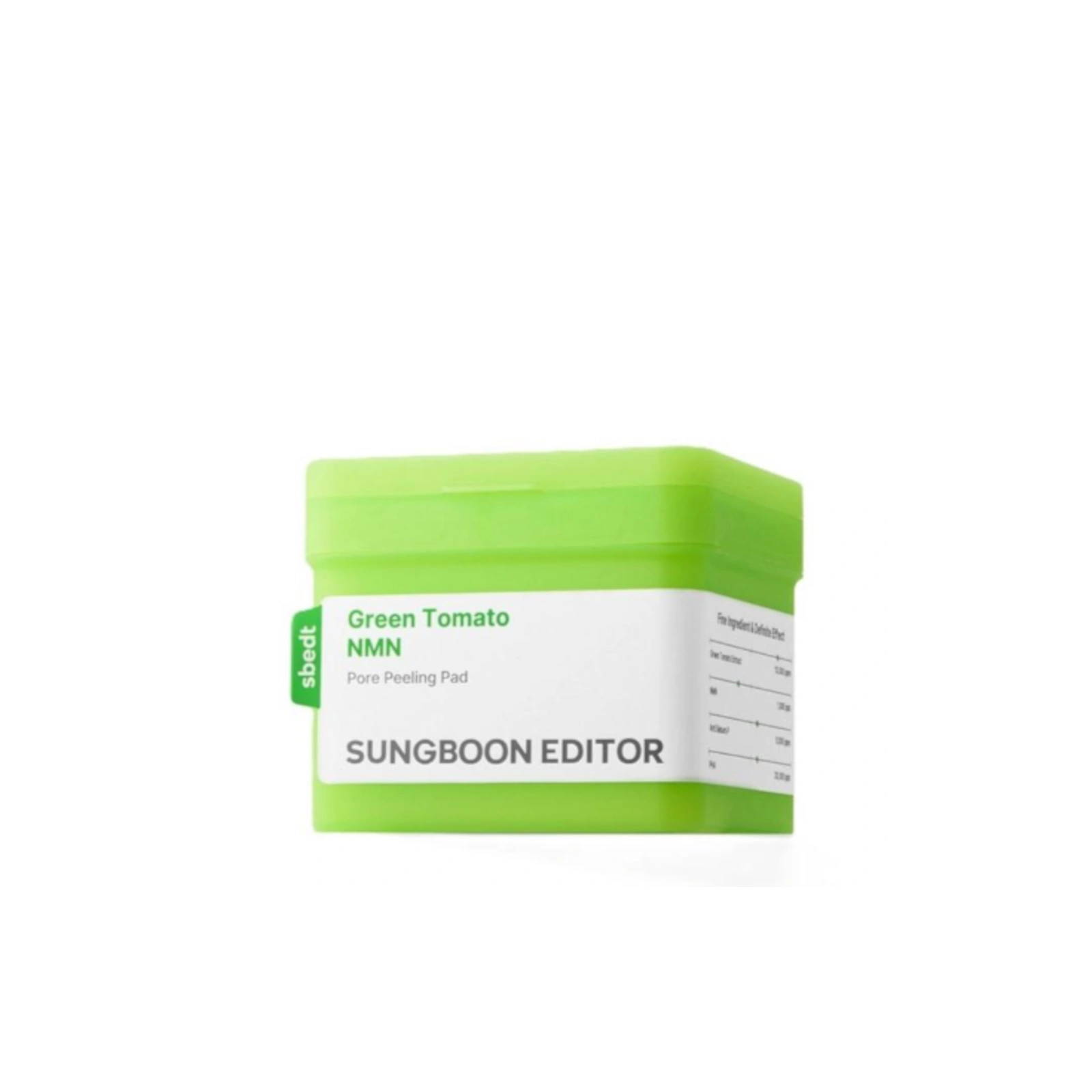 SUNGBOON EDITOR Green Tomato koreańskie płatki peelingujące NMN Pore 170ml