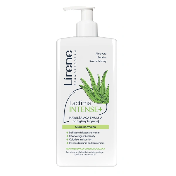 LIRENE Lactima nawilżająca emulsja do higieny intymnej Aloes INTENSE+ 300ml