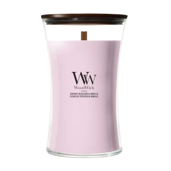 WOODWICK Pluswick duża świeca w słoiku CHERRY BLOSSOM & VANILLA 609,5g