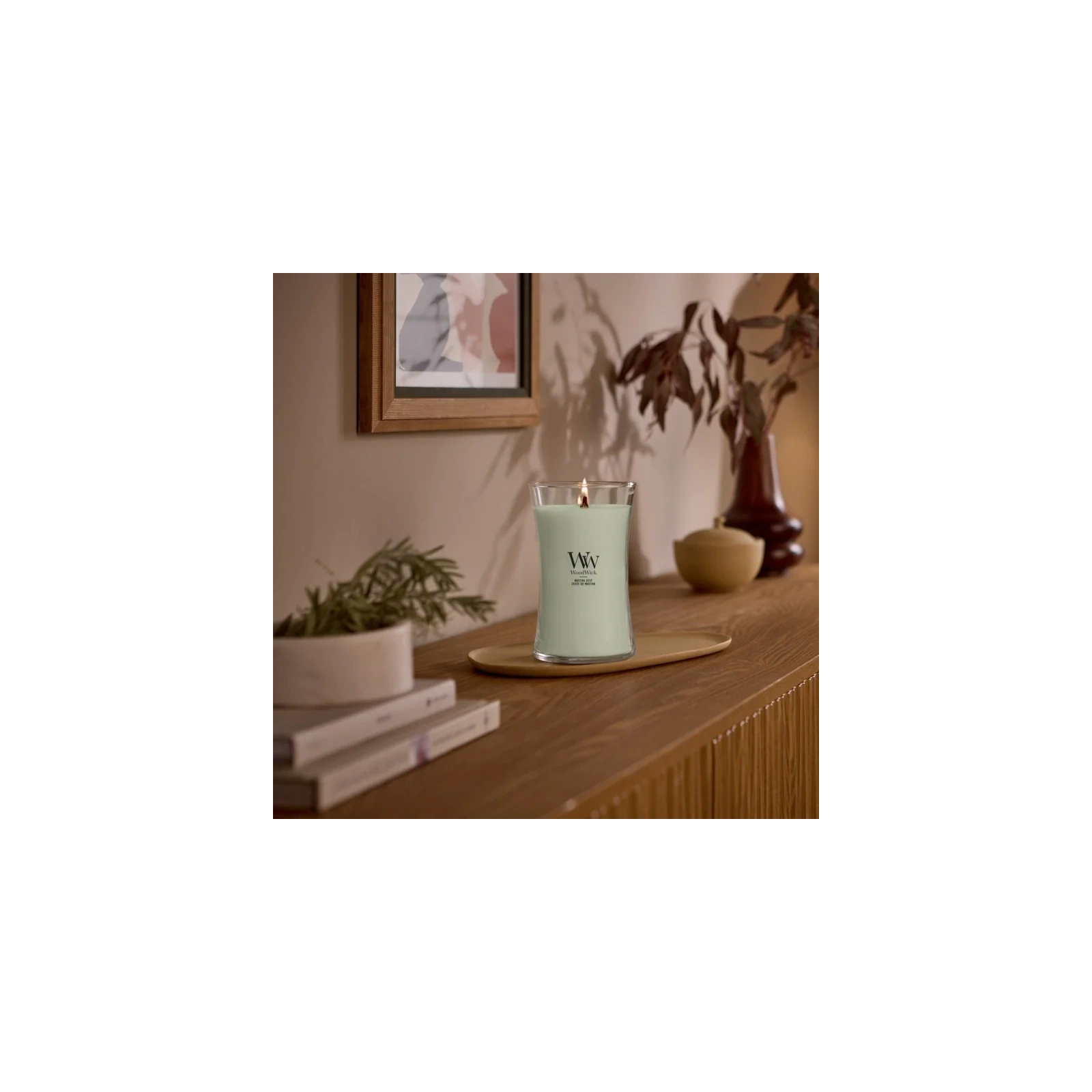 WOODWICK Pluswick duża świeca w słoiku MATCHA ZEST 609,5g